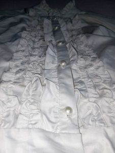 Victorian- Styled Ruffled Blouse