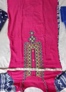 Daily Wear Suit Magenta And Blue