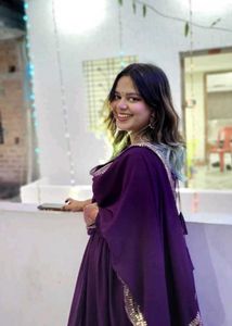 Elegant Purple Ethnic Gown