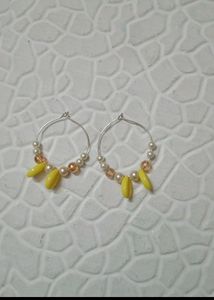 Pearl Hoop Earrings
