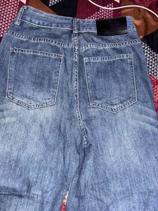 Wide Leg Denim Jeans