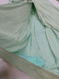 Mint Green Embroidered Stylist Dress/orange