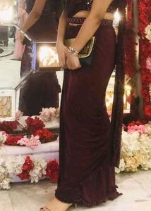 Pre Draped Ruffle Saree