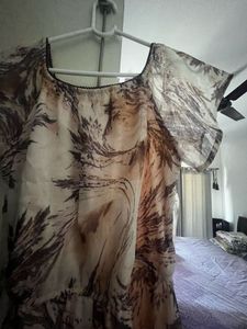 Brown Patterned Sundress