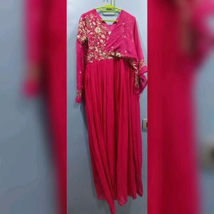 Pink Ethnic Long Gown