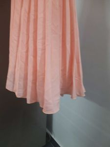 Sleeveless Pink Frock