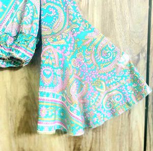 Art Silk Multicolour Top Size-36-38