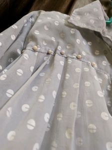 Girls Flared Balloon Shirt Style Top (Lavender)
