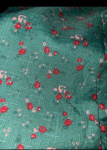 Floral Green Mini Dress