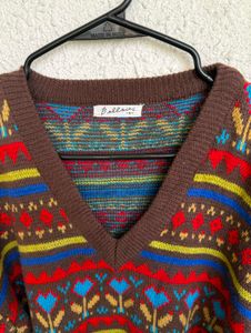 Vintage Patterned Sweater