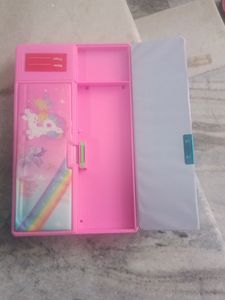 Pink Jumbo Pencil Box