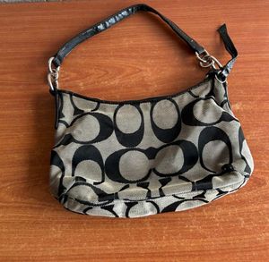 vintage coach signature canvas Demi bag