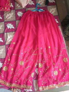 Pink &amp; Gold Embellished Kurta