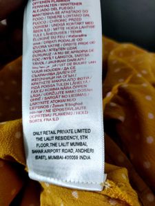 Yellow Polka Dot Top, Branded ✨