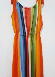 Colorful Striped Dress