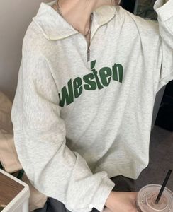 Western Print Pullover Long Sleeve Top