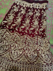 Bridal lehenga fish cut