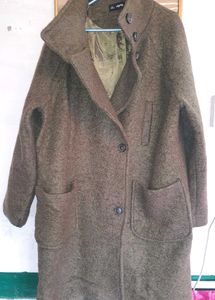 Green Oversized Korean Coat
