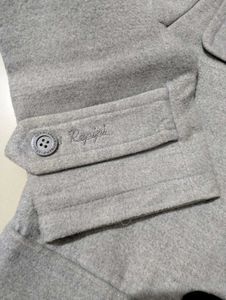 Girls Long Jacket With Cap M Size