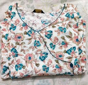 Floral Print Aline Kurti