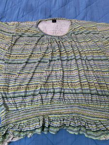 Striped Green and Yellow Top