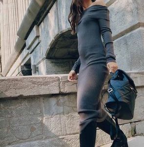 Off Shoulder Body Con Dress