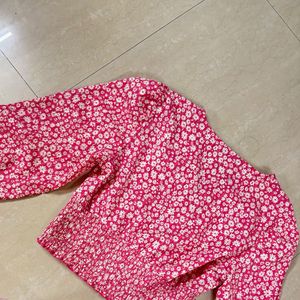 Floral Pink Top