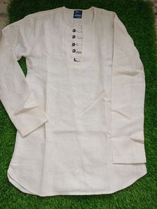 White Short Ehenic Kurta