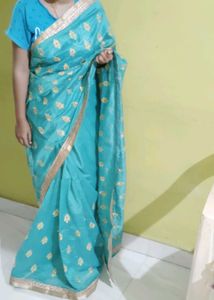 Elegant Blue New Saree
