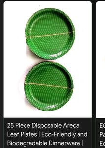 25 Pieces Of Disposable Plates