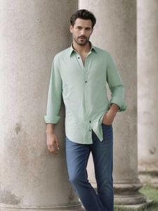 Light Green Button-Down Shirt