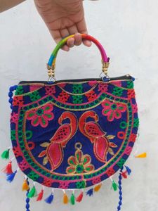 Embroidered 🦚Peacock Shoulder Bag