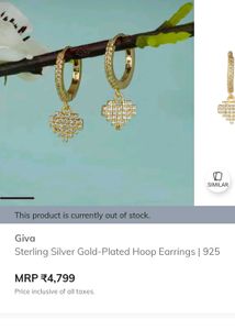 Giva Gold-Plated Hoops