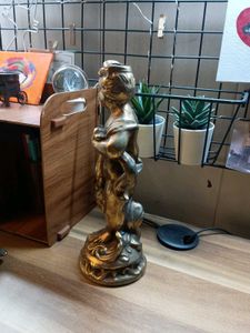 Golden Cherub Statue