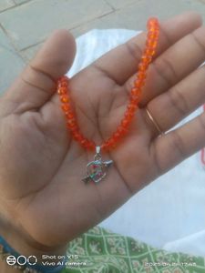 Beaded Chain with Heart Charm