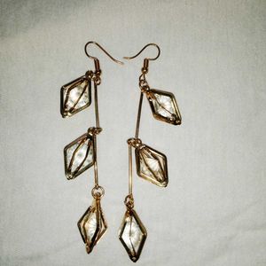 Trendy Crystal Drop Earrings