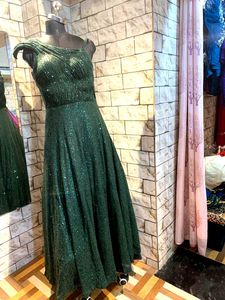 Emerald Green Ethnic Gown