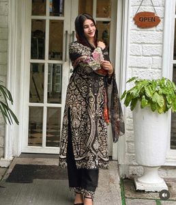 Cotton Kurti And Bottom With chiffon Duppata