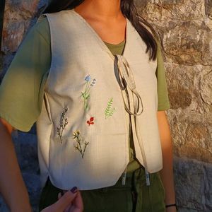 Handmade Embroidered Vest Top