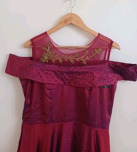 NEW SATIN MAXI GOWN