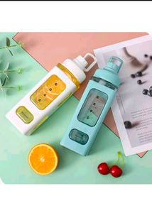 Plastic Water Bottle With Straw