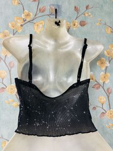 Starry Night Mesh Crop Top