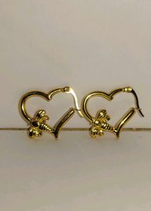 Heart With Bee Hoops