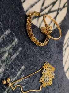 Black &amp; Gold Bangle