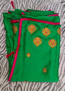 Sea  green colour saree