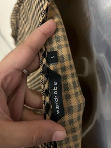 Pintrest Checkered Tie-Waist Top
