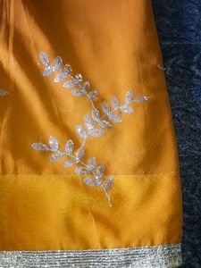 Elegant Orange Saree