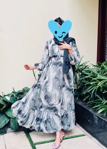 Grey & Black Trendy Gown