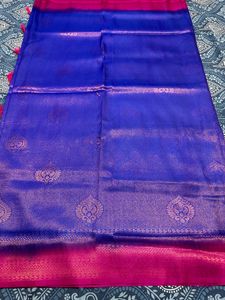 Brand New Dual Tone Mulberry Silk - Blue And Pink