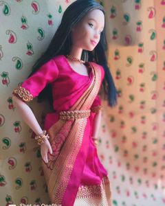 Traditional Saree For Barbie Doll 💕